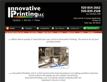 Tablet Screenshot of innovativeprintingllc.com